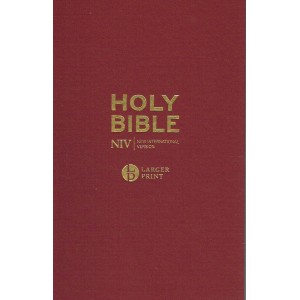 NIV Holy Bible  Larger Print Hardback Burgundy